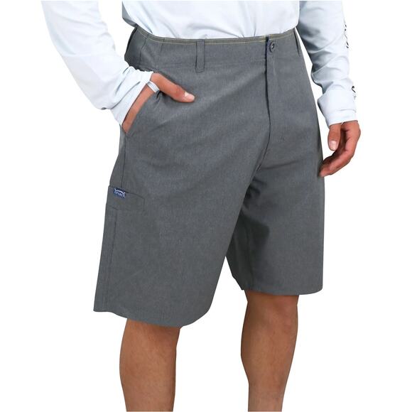 AFTCO | Men | Cloudburst Charcoal 10 Inch Performance Fishing Shorts | Size 38 - Picture 11 of 12